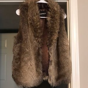 Faux fur vest